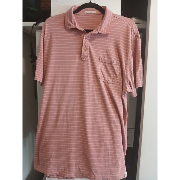 Marine Layer Other - Marine Layer Polo Shirt Mens Size XL Striped Tencel Cotton